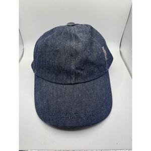 Burberry Denim Baseball Cap Nova Check Lining One Size Adjustable Snapback